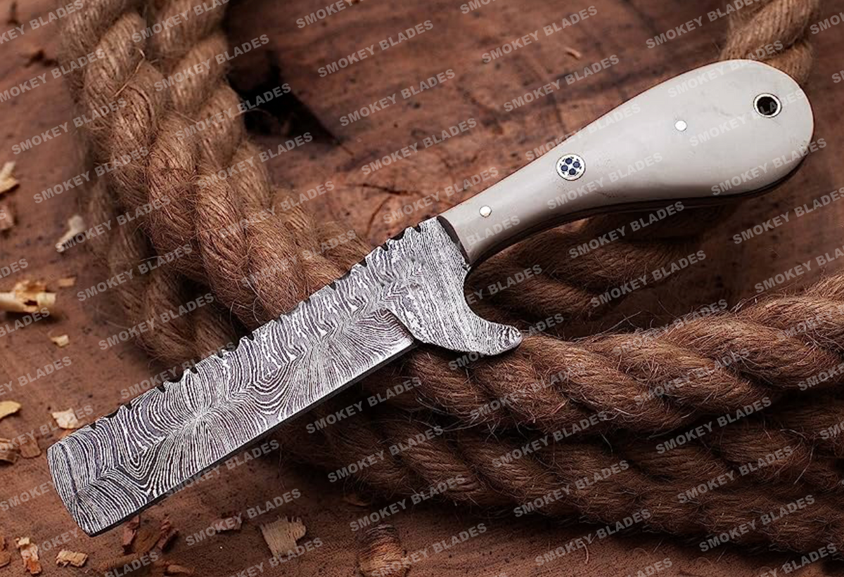 Damascus Steel Fillet Fishing Knife Gift for Men Groomsmen 