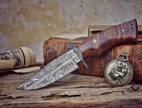 Handmade Damascus Steel Hunting Knife