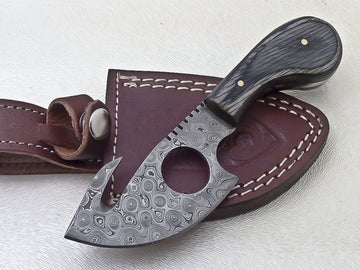 Hand Made Gut Hook Skinning Knife