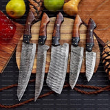 Hand Made BBQ/Chef/Kitchen Knife Set