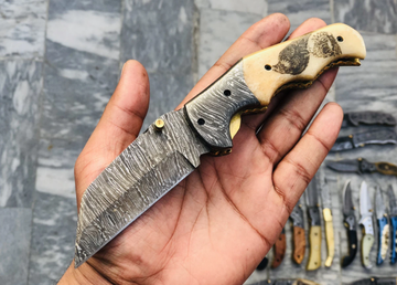 Handmade Damascus Folding knife