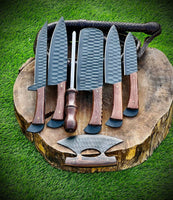 Hand Made BBQ/Chef/Kitchen Knife Set