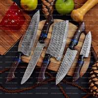 Hand Made BBQ/Chef/Kitchen Knife Set