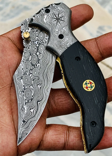 Handmade Damascus Folding knife